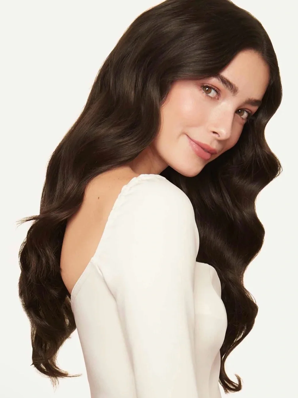 NEW & UNUSED LUXY Hair Seamless Clip-In Extensions — Medium Natural Brown